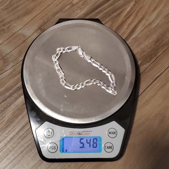 925 SILVER SUPER FLAT FIGARO - Picture 4 of 4